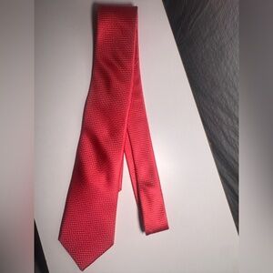 Michael Kors Men’s Tie Pink Blue Geometric Dot Textured Weave 100% Silk